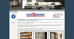 Desktop Screenshot of made2measure.co.za